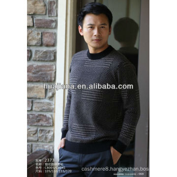 fashion crewneck men's cashmere knitting thick sweater